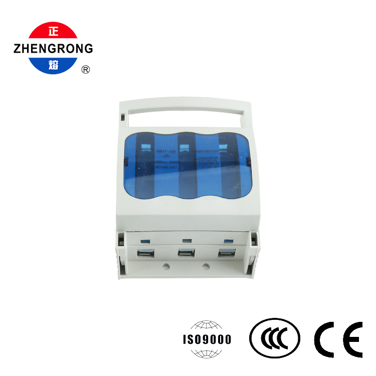 Αποζεύκτης διακόπτη ασφαλειών 3 πόλων 100A 690V DIN Rail