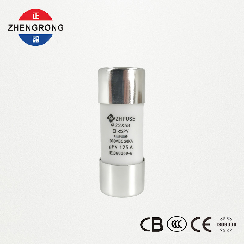 Προσαρμοσμένοι 22*58 125A Solar Panel Reset Fuse Links for Photovoltaics