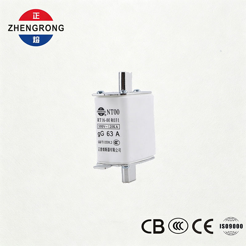 Ασφάλεια υψηλής ικανότητας θραύσης NT00 63A - 500V 120kA Κεραμικό gG Fuse Link