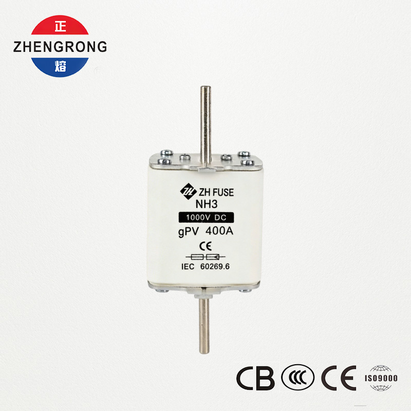 NH3 1000V DC 400A gPV Ασφάλεια για ηλιακά φωτοβολταϊκά συστήματα