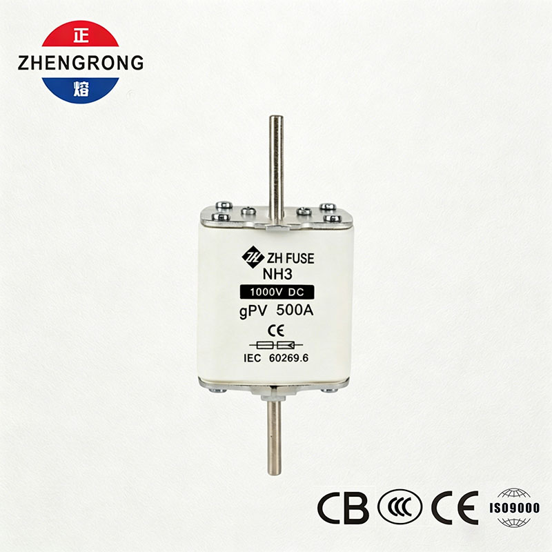 NH3 1000V DC 500A gPV Ασφάλεια για ηλιακά φωτοβολταϊκά συστήματα