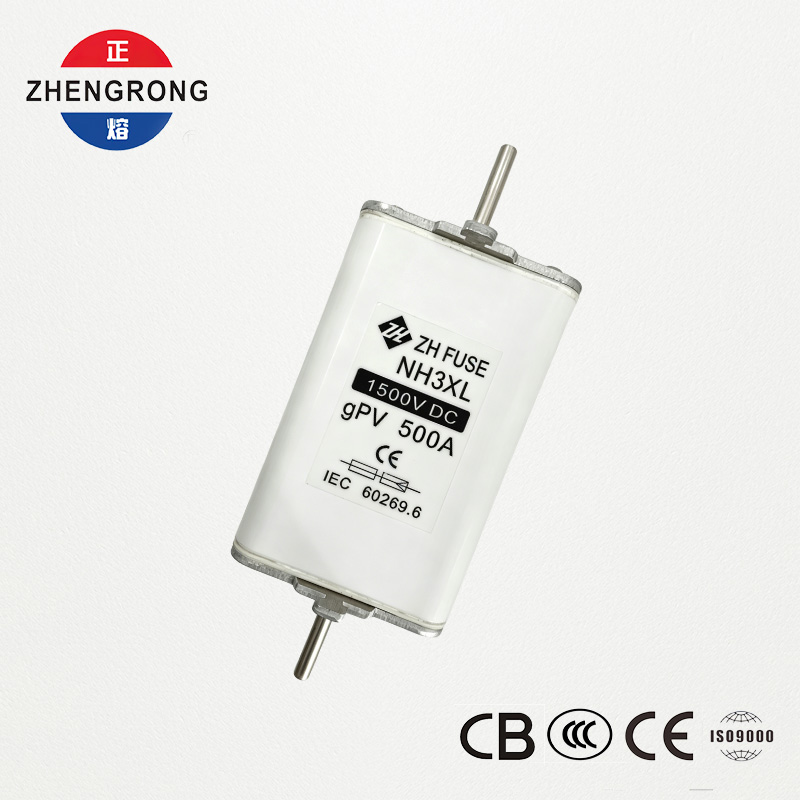 NH3XL 500A 1500V DC gPV Φωτοβολταϊκός Σύνδεσμος ασφαλειών - Πιστοποίηση IEC 60269.6